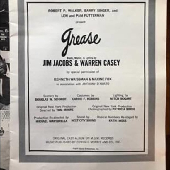 Grease Program Booklet Musical vintage 1977 Promo collection media Book magazine - Picture 2 of 10